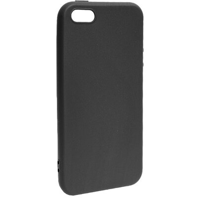 Szilikon hátlapvédő telefontok (matt) Fekete [Apple iPhone 5, Apple iPhone 5S]