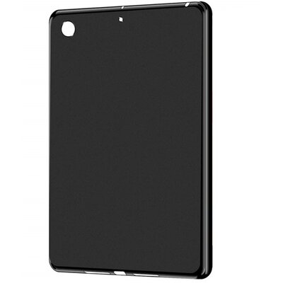 Szilikon tablet hátlap védőtok (matt), Fekete [Apple IPAD 10.2 (2019)]
