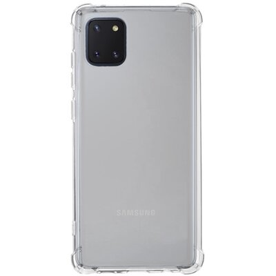 Szilikon hátlapvédő telefontok (közepesen ütésálló, légpárnás sarok) Átlátszó [Samsung Galaxy Note 10 Lite (SM-N770F)]
