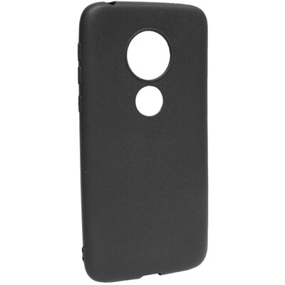 Szilikon hátlapvédő telefontok (matt) Fekete [Motorola Moto G7 Play (XT1952)]