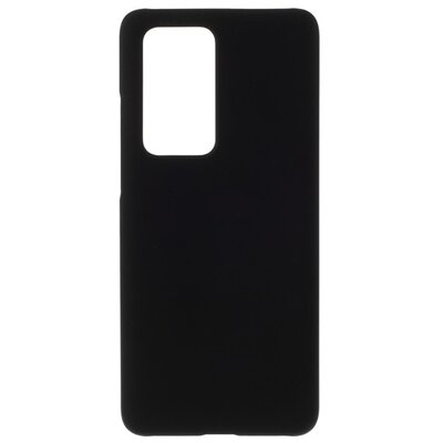 Műanyag hátlapvédő telefontok (gumírozott) Fekete [Huawei P40 Pro 5G]