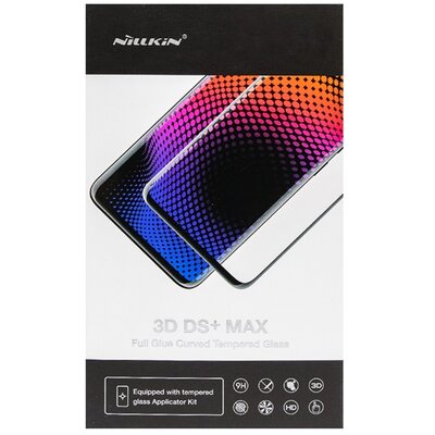 NILLKIN DS+ MAX kijelzővédő üvegfólia (3D, full glue,teljes felületén tapad, ultravékony, ütésálló, 0.23mm, 9H), Fekete [Huawei P40 Pro 5G]