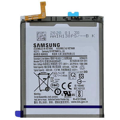 SAMSUNG EB-BG985ABY / GH82-22133A gyári akkumulátor 4500 mAh LI-ION [Samsung Galaxy S20 Plus (SM-G985F), Samsung Galaxy S20 Plus 5G (SM-G986)]