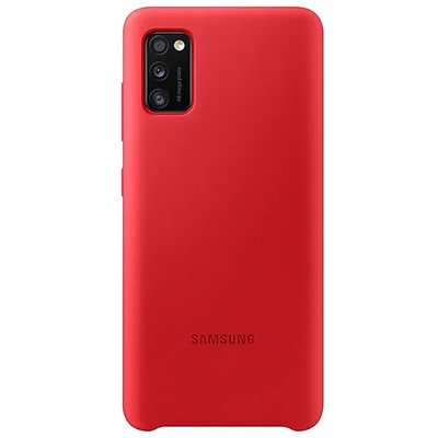 SAMSUNG EF-PA415TREGEU gyári szilikon hátlapvédő telefontok Piros [Samsung Galaxy A41 (SM-A415F)]