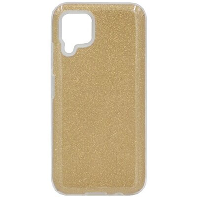 Szilikon hátlapvédő telefontok (műanyag belső, csillogó hátlap) Arany [Huawei P40 Lite 4G / Nova 6 SE]