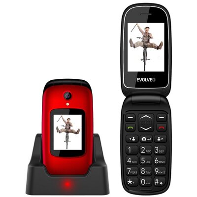 EVOLVEO MOBILTELEFON készülék EVOLVEO EP-700 EasyPhone FD (Red) 2SIM / DUAL SIM két kártya