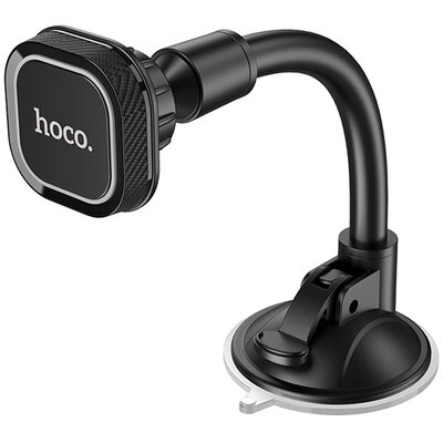 HOCO CA55 autós telefontartó (szélvédőre, 360°-ban forgatható, mágneses) FEKETE