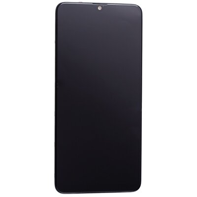 SAMSUNG GH81-17774A gyári LCD kijelző + érintőpanel, Fekete [Samsung Galaxy A20s (SM-A207F)]