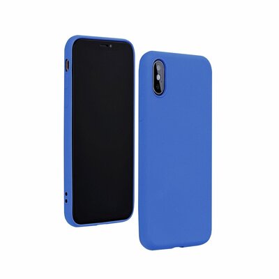 Forcell Silicone Lite matt felületű szilikon hátlapvédő telefontok - iPhone 8, kék