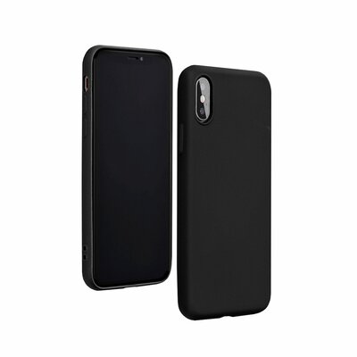 Forcell Silicone Lite matt felületű szilikon hátlapvédő telefontok - Samsung Galaxy A40, Fekete