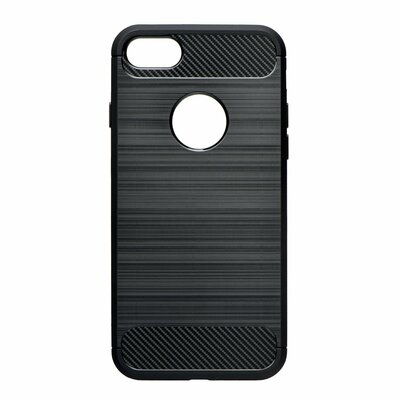 Forcell Carbon szilikon hátlapvédő telefontok, karbon mintás - Samsung Galaxy A70 / A70s, Fekete