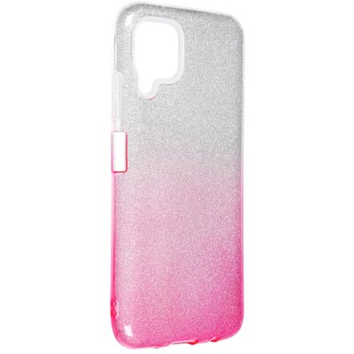 Forcell Shining szilikon hátlapvédő telefontok - Huawei P40 LITE, átlátszó/Rózsaszín