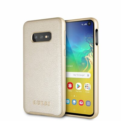 Eredeti Guess szilikon hátlapvédő telefontok GUHCS67IGLGO Samsung Galaxy S20+ Plus, Arany