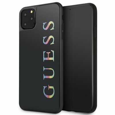 Eredeti Guess szilikon hátlapvédő telefontok GUHCN65LGMLBK iPhone 11 Pro Max, Fekete
