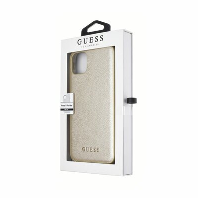 Eredeti Guess szilikon hátlapvédő telefontok GUHCN65IGLGO iPhone 11 Pro Max, Arany