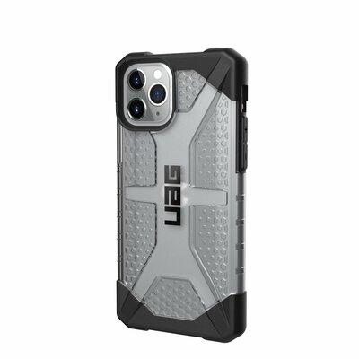 UAG Plasma defender prémium műanyag hátlapvédő telefontok (légpárnás sarkok, gumi bevonat) - iPhone 11 PRO, átlátszó