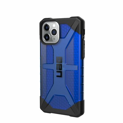UAG Plasma defender prémium műanyag hátlapvédő telefontok (légpárnás sarkok, gumi bevonat) - iPhone 11 PRO, kék-átlátszó