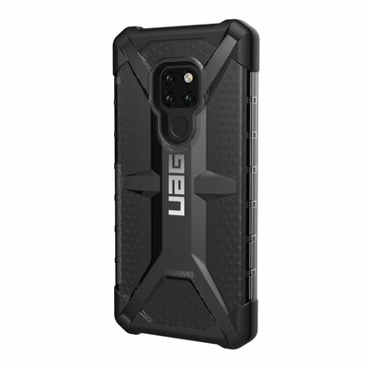 UAG Plasma defender prémium műanyag hátlapvédő telefontok (légpárnás sarkok, gumi bevonat) - Huawei Mate 20, Fekete