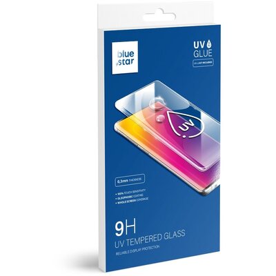 Bluestar UV ragasztós kijelzővédő üvegfólia (9H edzett) - Samsung Galaxy S10+ Plus