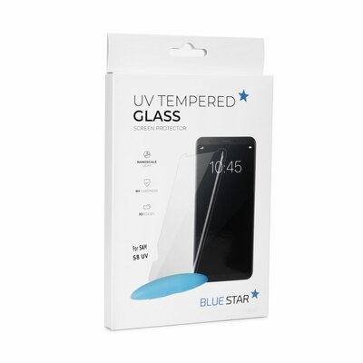Bluestar UV ragasztós kijelzővédő üvegfólia (9H edzett) - Samsung Galaxy S8+ Plus