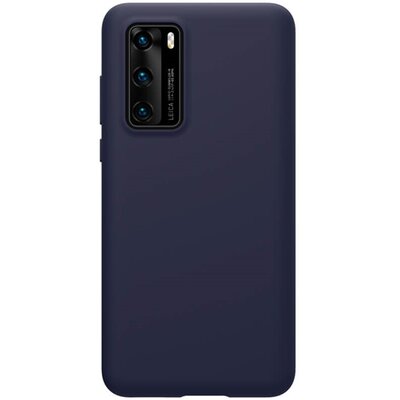 Nillkin Flex Pure szilikon hátlapvédő telefontok (gumírozott) Sötétkék [Huawei P40]