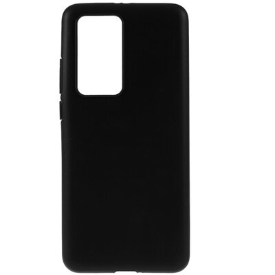Szilikon hátlapvédő telefontok (matt) Fekete [Huawei P40 Pro 5G, Huawei P40 Pro+ 5G]