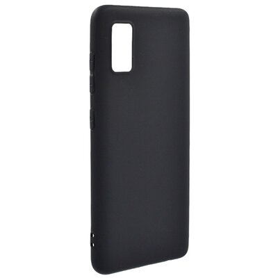 Szilikon hátlapvédő telefontok (matt) Fekete [Samsung Galaxy A41 (SM-A415F)]