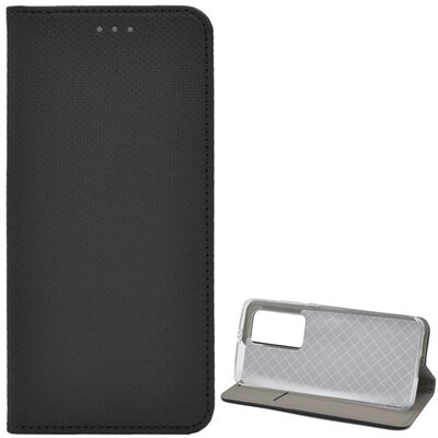 Telefontok álló, bőr hatású (flip, oldalra nyíló, asztali tartó funkció, rombusz minta) Fekete [Huawei P40 Pro 5G, Huawei P40 Pro+ 5G]