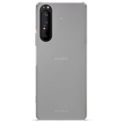 Műanyag hátlapvédő telefontok (gumírozott) Átlátszó [Sony Xperia 1 II (XQ-AT5)]