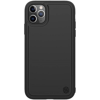 Nillkin Magic Pro Magnet Case műanyag hátlapvédő telefontok (közepesen ütésálló, vezeték nélküli töltés, fémlemez) Fekete [Apple iPhone 11 Pro Max]