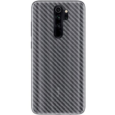 IMAK hátlapvédő fólia (karcálló, ujjlenyomat mentes, full cover, karbon minta) CLEAR átlátszó [Xiaomi Redmi Note 8 Pro]