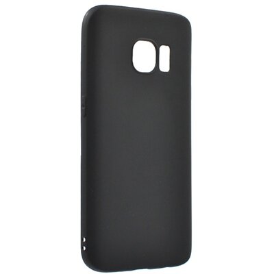 Szilikon hátlapvédő telefontok (matt) Fekete [Samsung Galaxy S7 (SM-G930)]