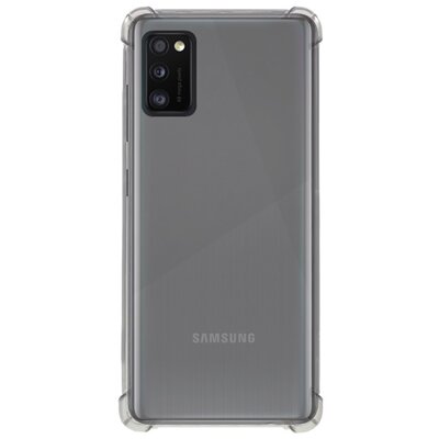 Szilikon hátlapvédő telefontok (közepesen ütésálló, légpárnás sarok) ÁTLÁTSZÓ [Samsung Galaxy A41 (SM-A415F)]