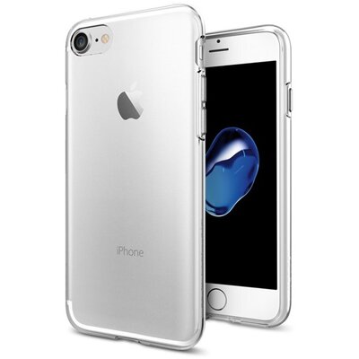 SPIGEN LIQUID CRYSTAL szilikon hátlapvédő telefontok (közepesen ütésálló, légpárnás sarok) ÁTLÁTSZÓ [Apple iPhone 7 4.7, Apple iPhone 8 4.7, Apple iPhone SE (2020)]