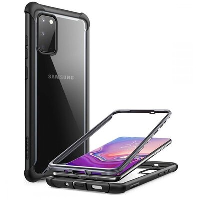 SUPCASE IBLSN szilikon hátlapvédő telefontok (közepesen ütésálló, légpárnás sarok, akril hátlap), Fekete [Samsung Galaxy S20 (SM-G980F), Samsung Galaxy S20 5G (SM-G981U)]