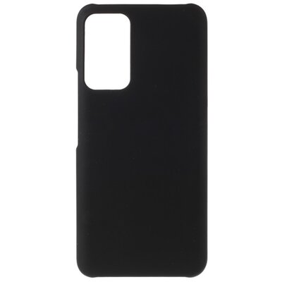 Műanyag hátlapvédő telefontok (gumírozott), Fekete [Honor X10 5G]