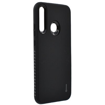 ROAR RICO ARMOR szilikon hátlapvédő telefontok (közepesen ütésálló, műanyag hátlap, matt), Fekete [Huawei P40 Lite E / Y7p]