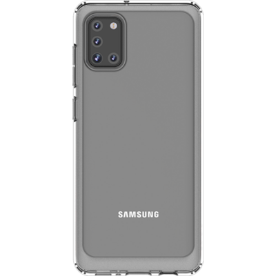 Szilikon hátlapvédő telefontok (közepesen ütésálló, légpárnás sarok) ÁTLÁTSZÓ [Samsung Galaxy A31 (SM-A315F)]