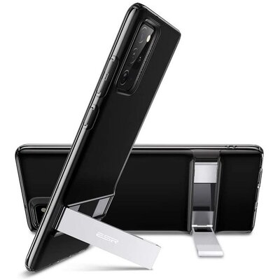 ESR AIR SHIELD BOOST szilikon hátlapvédő telefontok (közepesen ütésálló, légpárnás sarok, kitámasztó) ÁTLÁTSZÓ [Samsung Galaxy Note 20 (SM-N980F), Samsung Galaxy Note 20 5G (SM-N981F)]