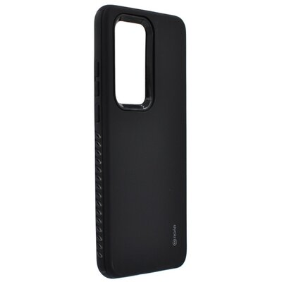 ROAR RICO ARMOR szilikon hátlapvédő telefontok (közepesen ütésálló, műanyag hátlap, matt), Fekete [Huawei P40 Pro 5G]