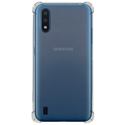 Szilikon hátlapvédő telefontok (közepesen ütésálló, légpárnás sarok) ÁTLÁTSZÓ [Samsung Galaxy M01 (SM-M015F)]