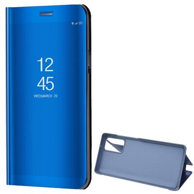 Telefontok álló (aktív flip, oldalra nyíló, asztali tartó funkció, tükrös felület, Mirror View Case), Kék [Samsung Galaxy Note 20 (SM-N980F), Samsung Galaxy Note 20 5G (SM-N981F)]