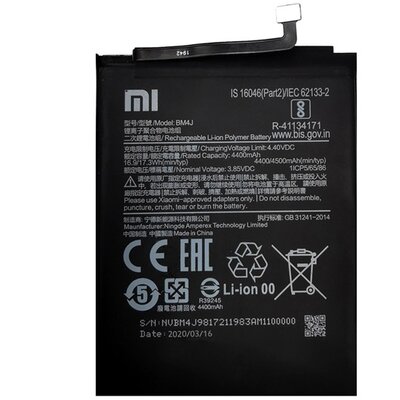 XIAOMI BM4J gyári akkumulátor 4500 mAh LI-Polymer [Xiaomi Redmi Note 8 Pro]