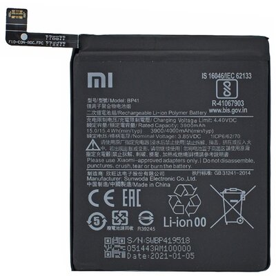 XIAOMI BP41 gyári akkumulátor 4000 mAh LI-Polymer [Xiaomi Mi 9T (Mi 9T Pro)]