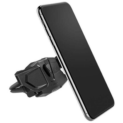 SPIGEN CLICK R AIR univerzális autós telefontartó (szellőzőre, 360°-ban forgatható, automata, max szélessége: 8,9 cm), Fekete