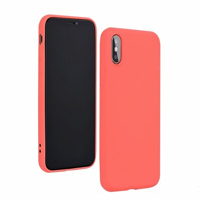 Forcell Silicone Lite matt felületű szilikon hátlapvédő telefontok - Samsung Galaxy A21S, rózsaszín