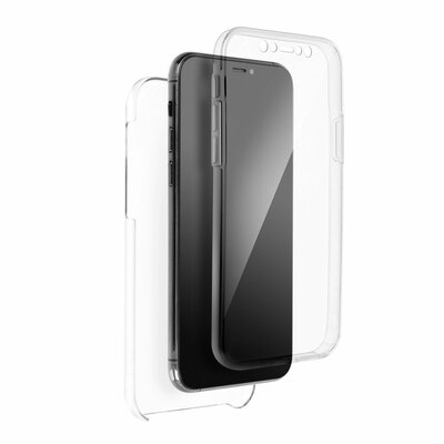 360 full cover szilikon elő- és hátlapvédő telefontok, átlátszó - Samsung Galaxy A21s
