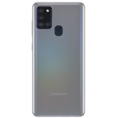 Szilikon hátlapvédő telefontok (ultravékony), Átlátszó [Samsung Galaxy A21s (SM-A217F)]
