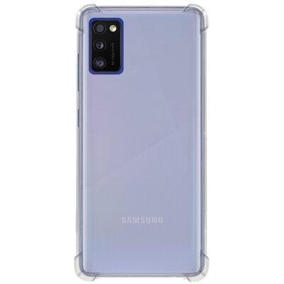 ROAR JELLY ARMOR műanyag hátlapvédő telefontok (szilikon keret, közepesen ütésálló, légpárnás sarok), Átlátszó [Samsung Galaxy A41 (SM-A415F)]
