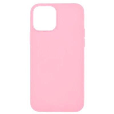 Szilikon hátlapvédő telefontok (matt), Rózsaszín [Apple iPhone 12 Pro]